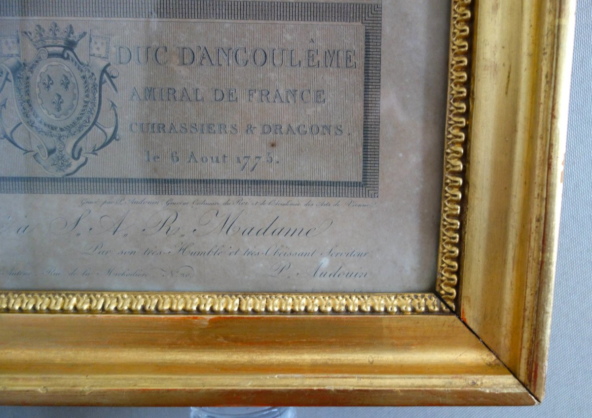 Royalist Engraving, Portrait Of Louis XIX, Dauphin Of France And Duke Of Angoulême -photo-6