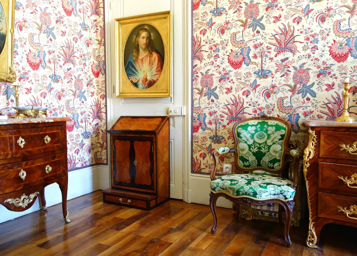 French School, Early 19th Century, The Sacred Heart Of Jesus, Oil On Canvas, Traditionalist-photo-7