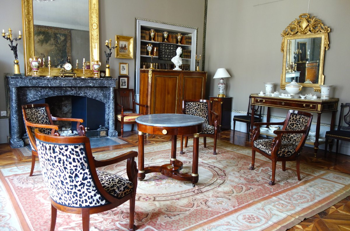 Large Aubusson Rug In Empire/restoration Style - 410cm X 300cm-photo-7