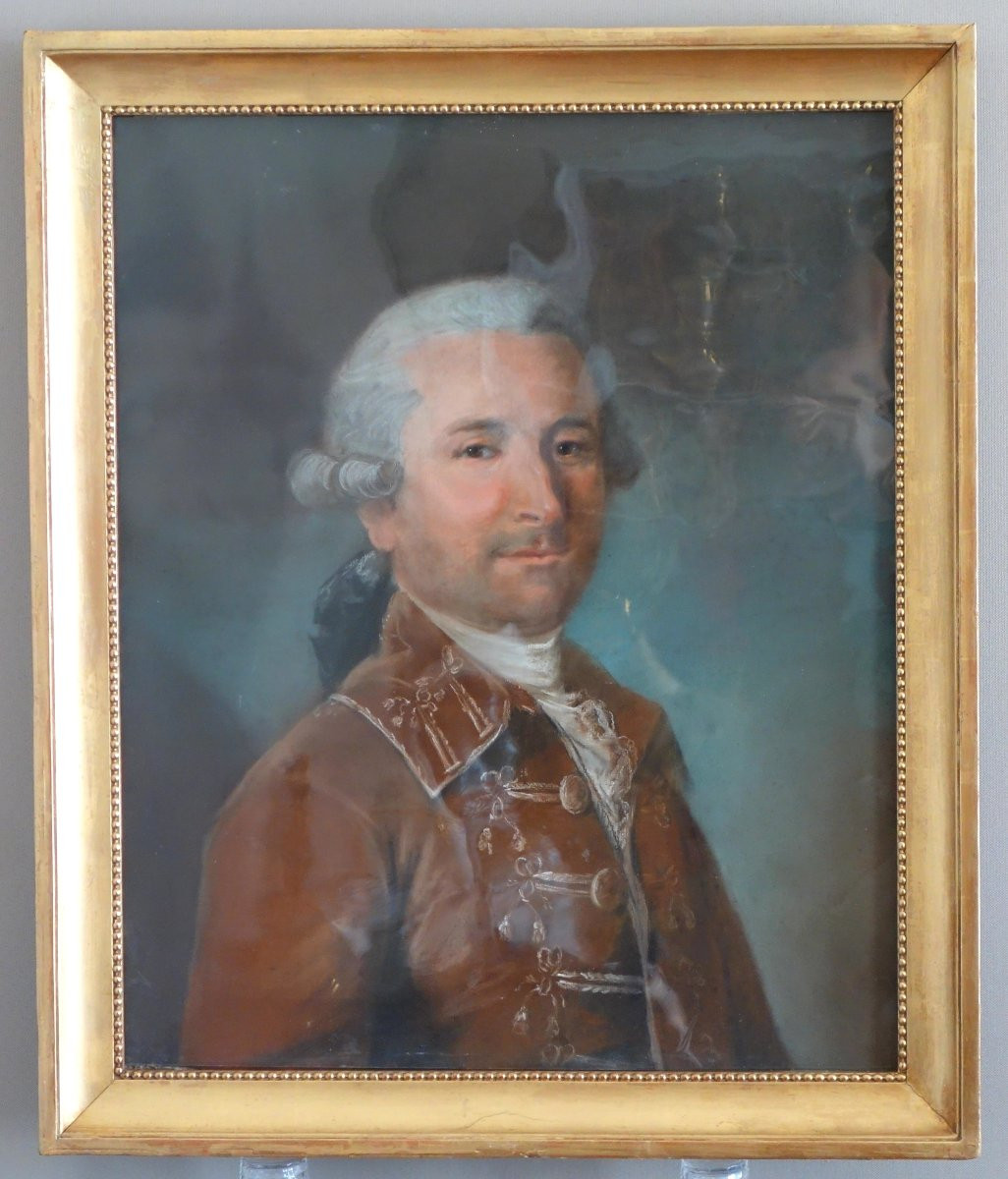 French School, 18th Century, Pair Of Louis XVI Period Pastel Portraits-photo-3