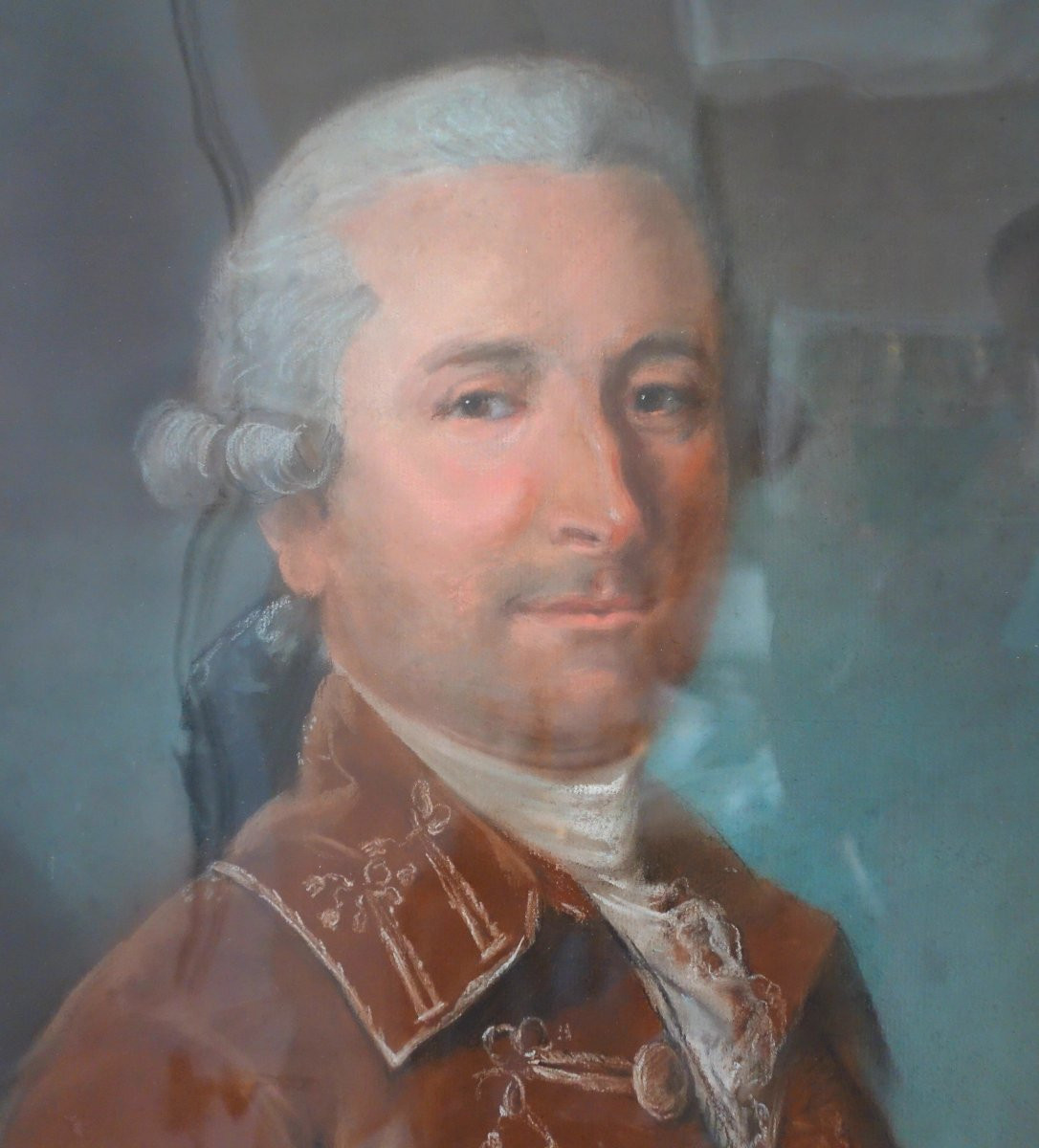 French School, 18th Century, Pair Of Louis XVI Period Pastel Portraits-photo-4