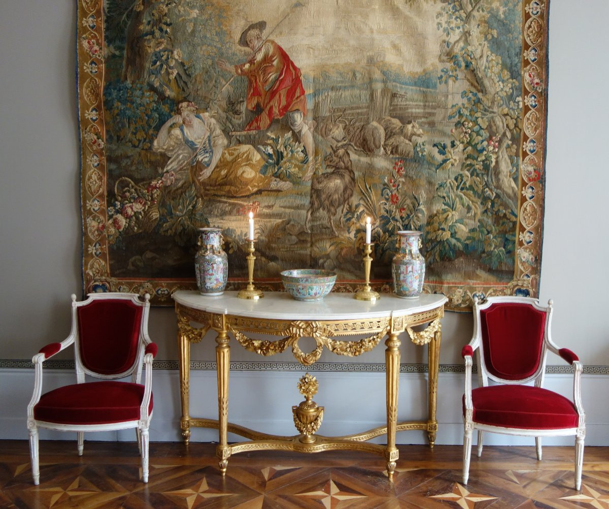 Grand bol à punch en porcelaine de Canton, Chine vers 1880-photo-5