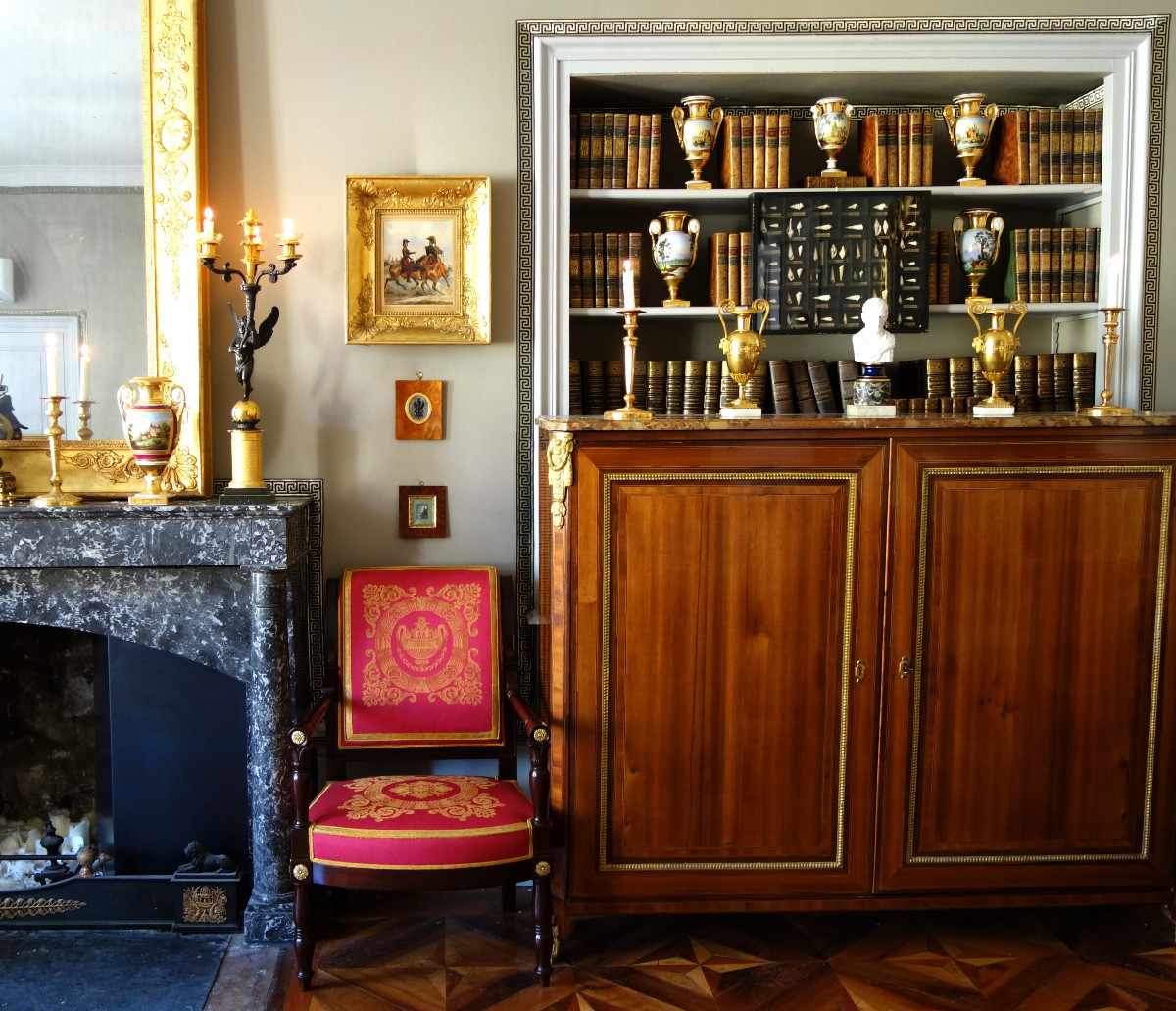 Miniature Painting - Italian Landscape In Grisaille - Gouache, Early 19th Century-photo-3