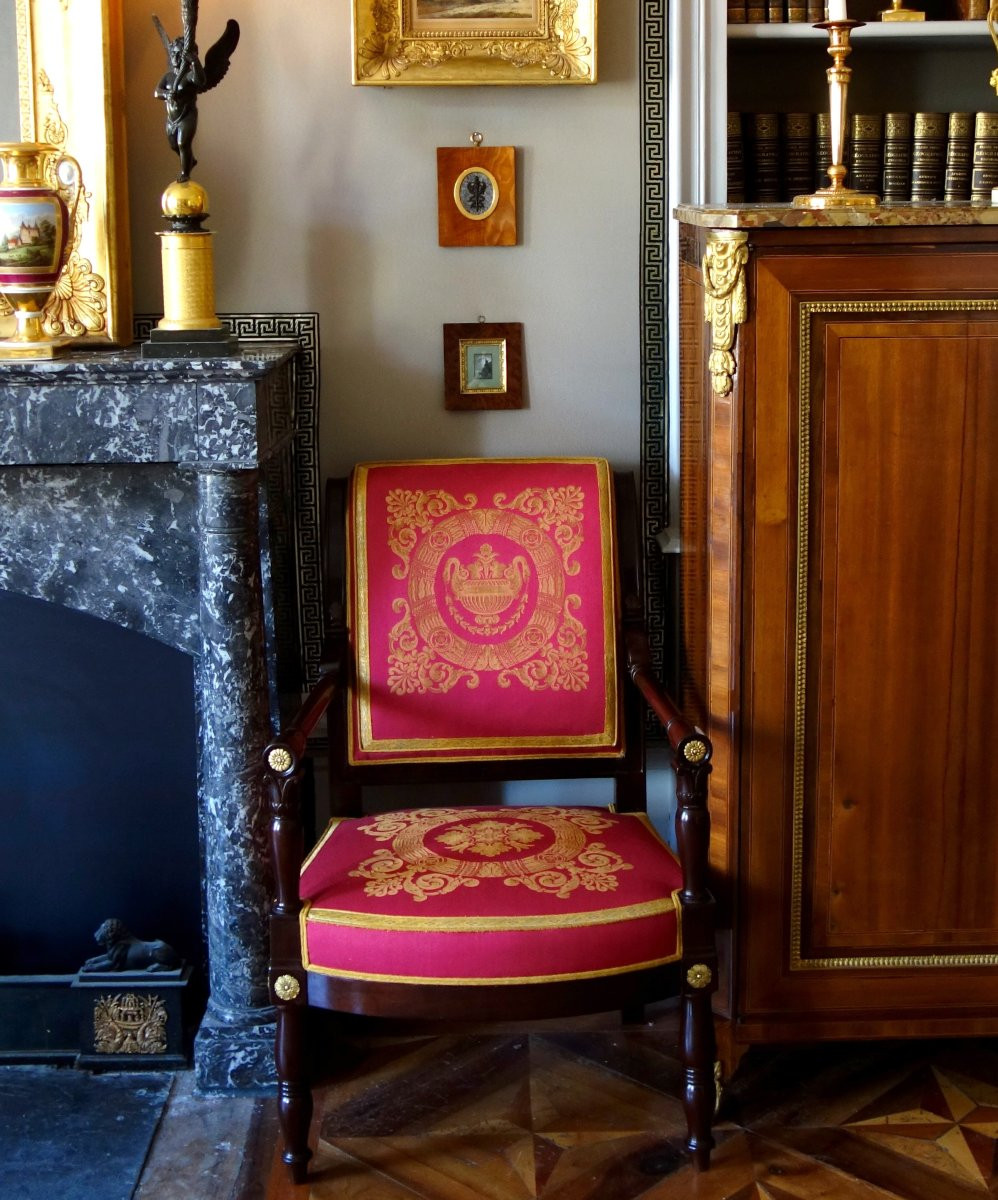 Caduceus - Miniature Souvenir Of The Grand Tour, Patinated Bronze On Granite Base-photo-5