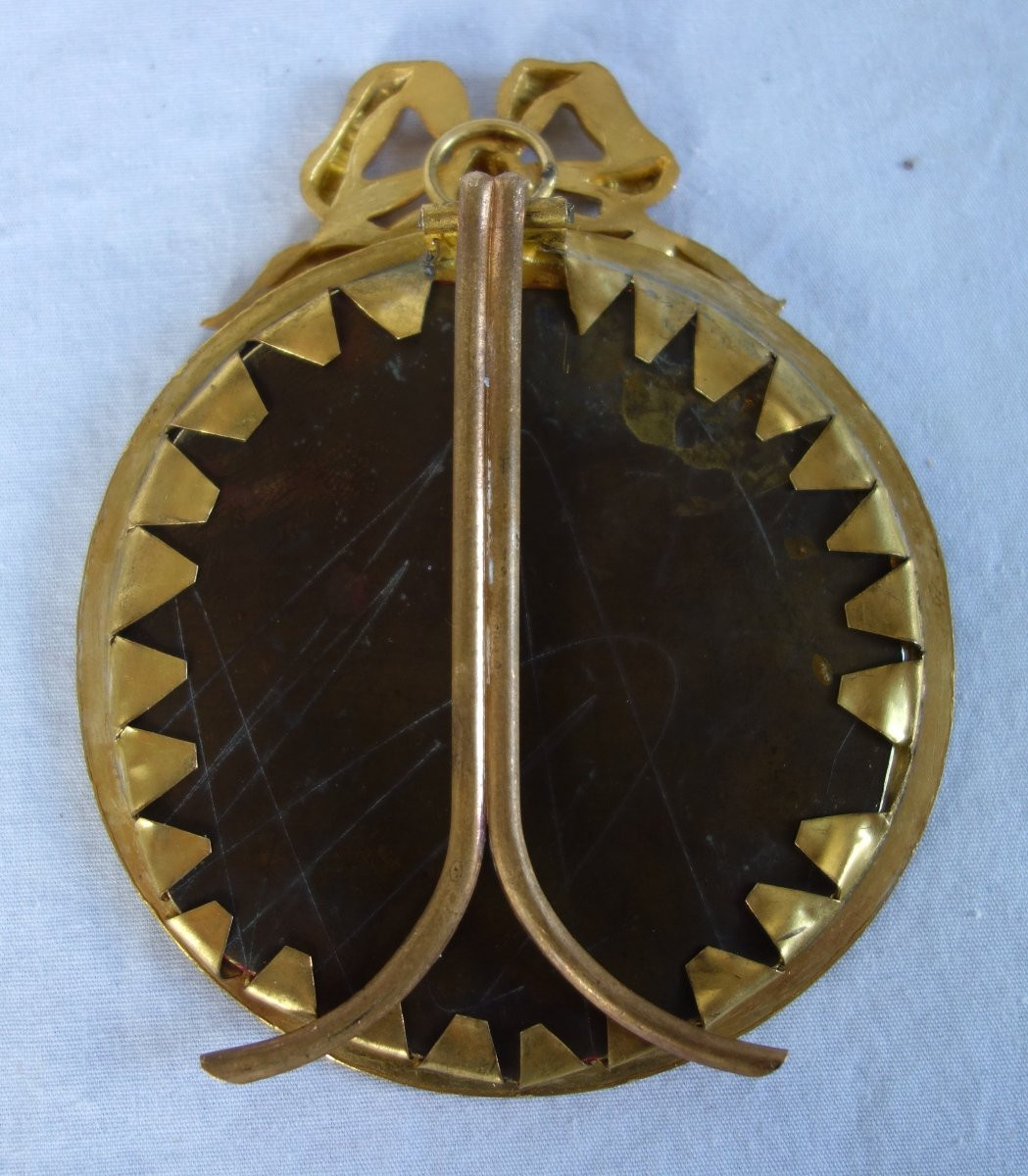 Chinese Miniature To Hang Or Stand - Bronze And Lacquer In The Chinese Style - Ca 1900-photo-2