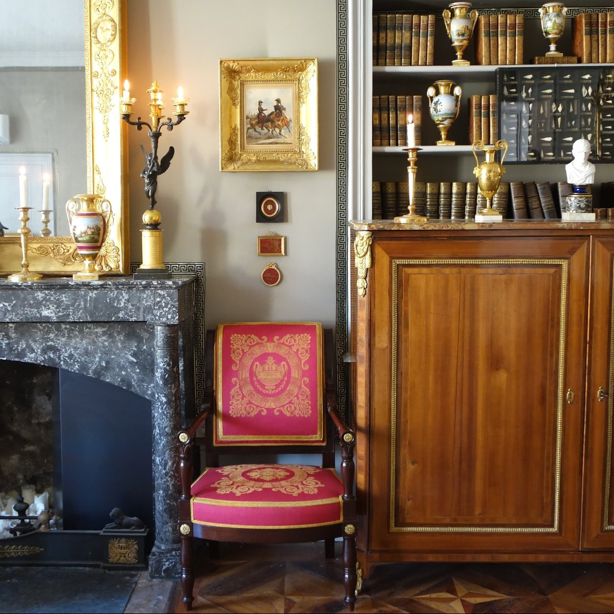 Chinese Miniature To Hang Or Stand - Bronze And Lacquer In The Chinese Style - Ca 1900-photo-6