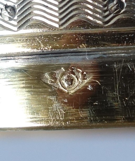 Bonbonnière In Vermeil - Solid Silver Chased And Gilded In Fine Gold-photo-4