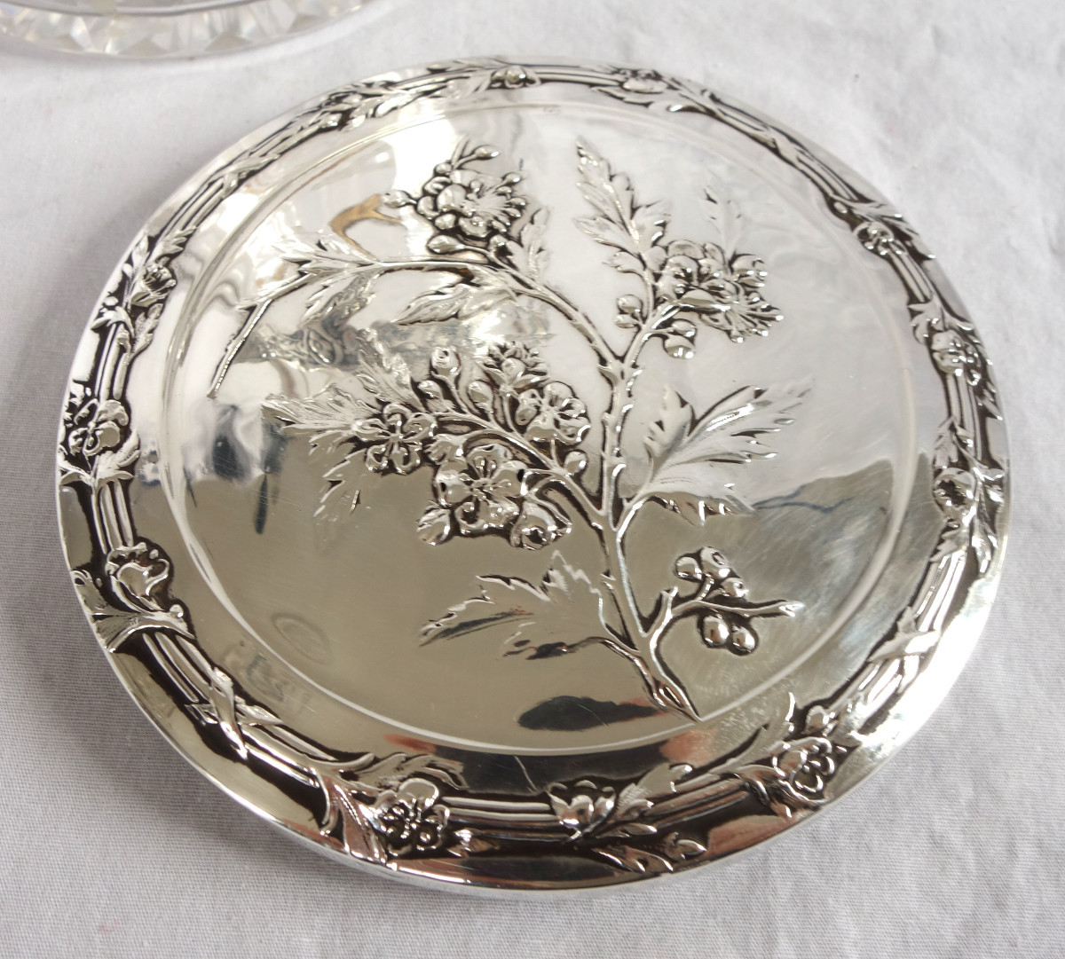 Baccarat Crystal And Sterling Silver Cookies Jar-photo-4