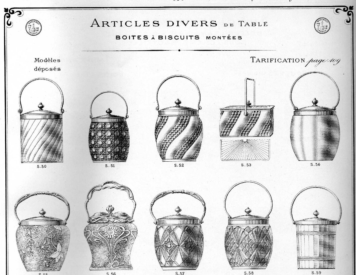 Baccarat Crystal And Sterling Silver Cookies Jar-photo-6