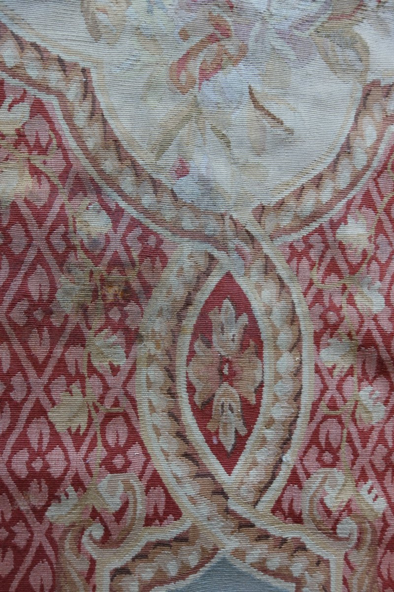 Grand tapis d'Aubusson de style Neoclassique - 371cm x 264cm-photo-3