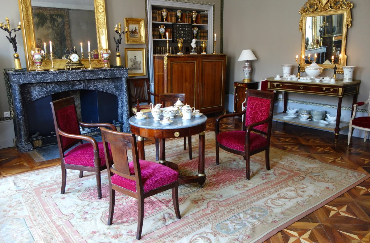 Grand tapis d'Aubusson de style Neoclassique - 371cm x 264cm-photo-7