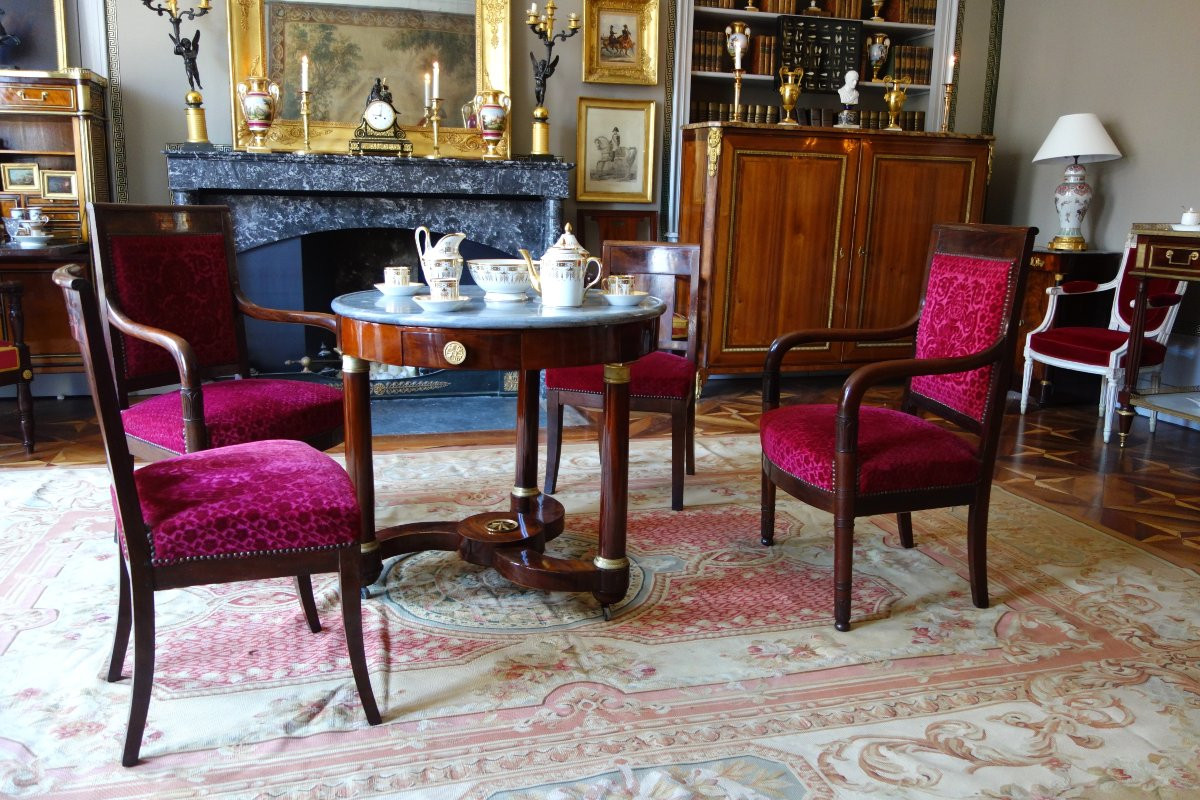 Grand tapis d'Aubusson de style Neoclassique - 371cm x 264cm-photo-8