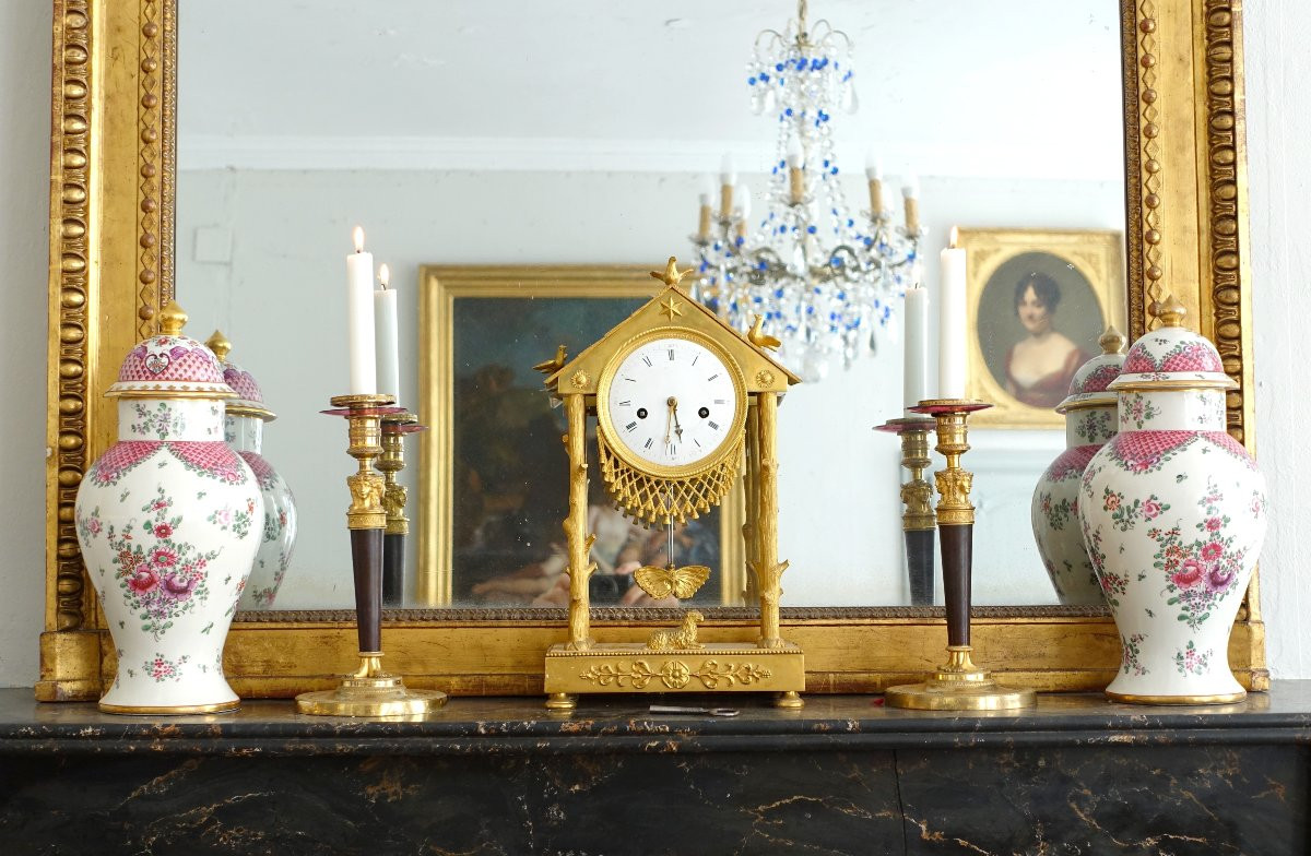 Pair Of Porcelain Potiches In The Chinese Style - Famille Rose - Manufacture Samson-photo-5