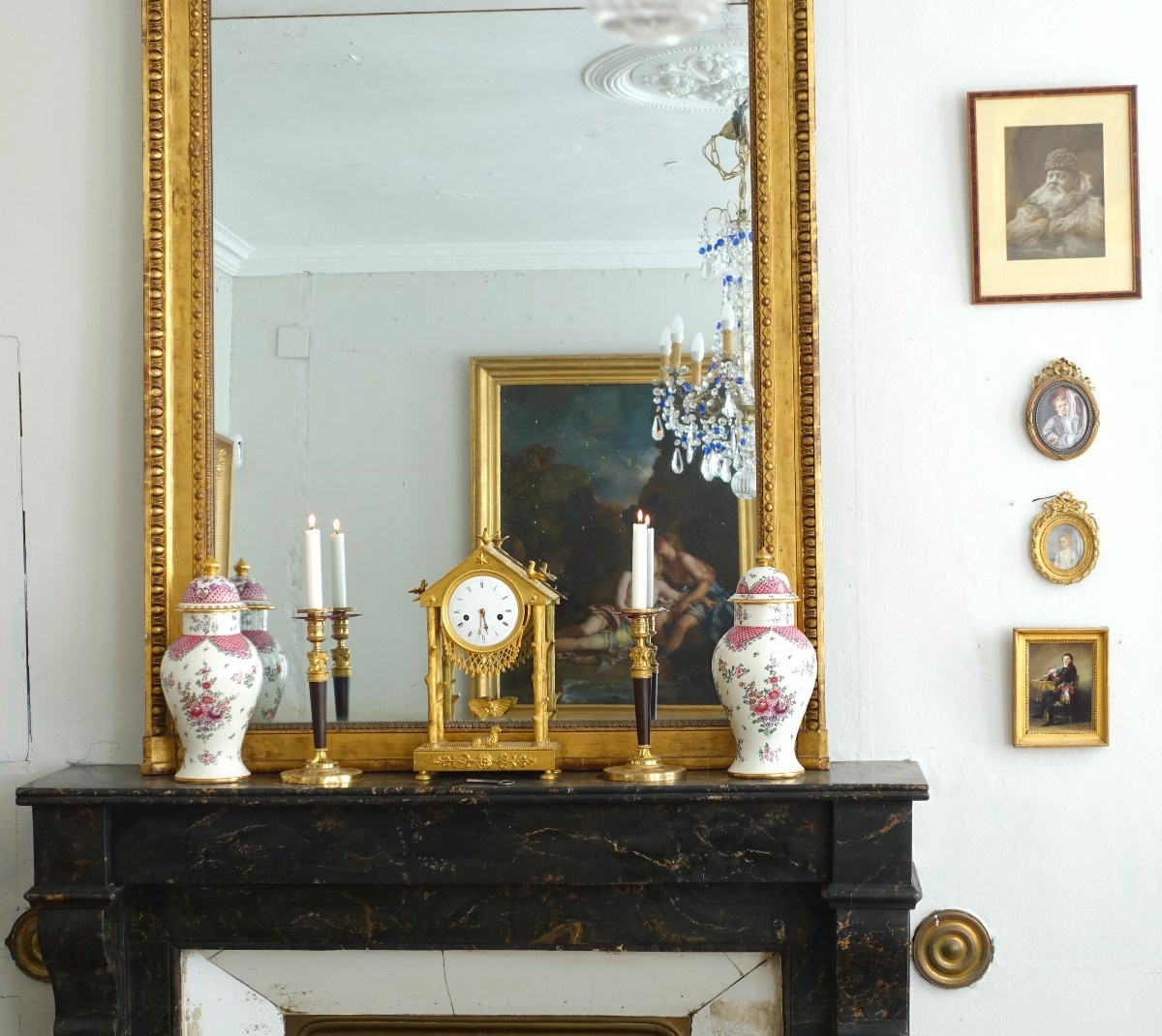 Pair Of Porcelain Potiches In The Chinese Style - Famille Rose - Manufacture Samson-photo-6