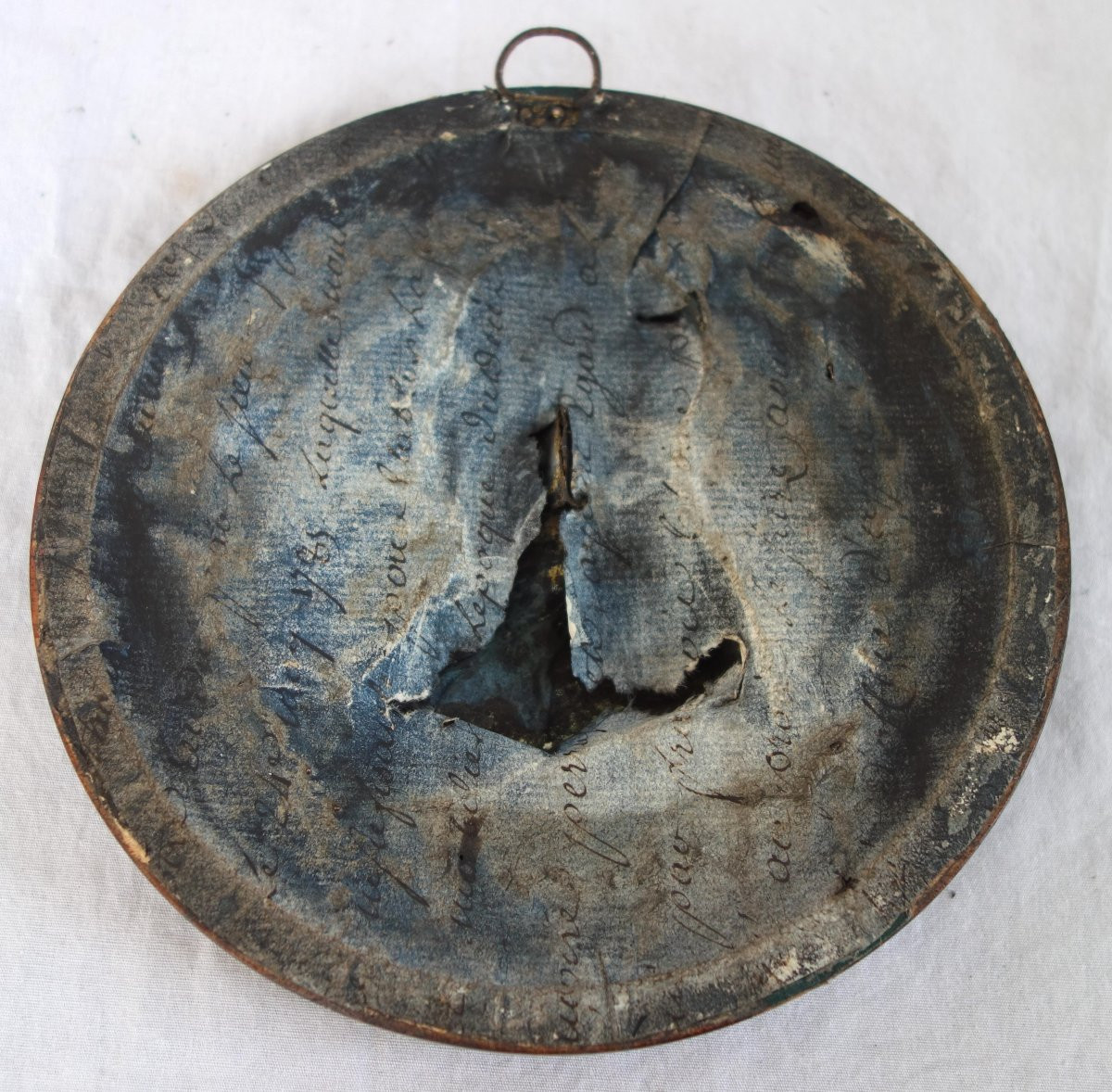 Grande miniature portrait en buste Napoléon Empereur & Roi - souvenir historique de l'Empire-photo-5