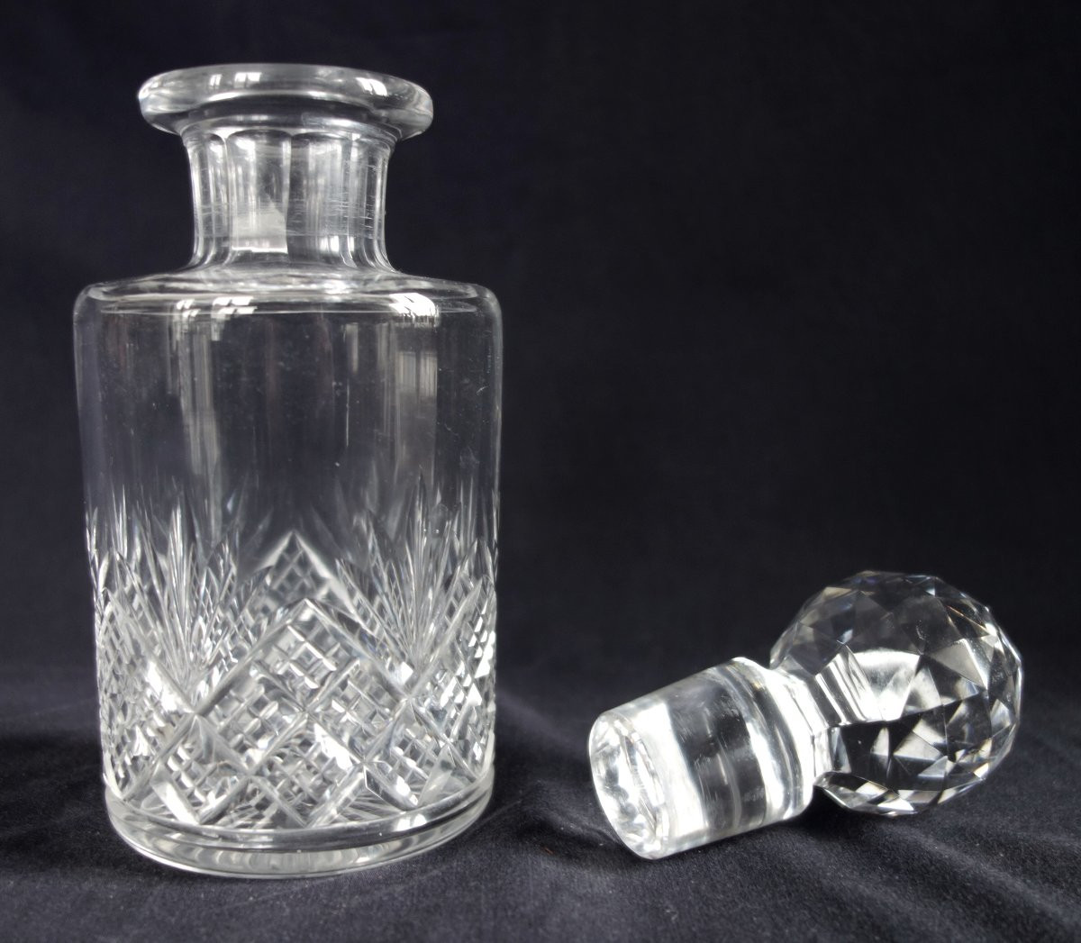 Baccarat - Carafe Bottle In Cut Crystal Douai Model-photo-2