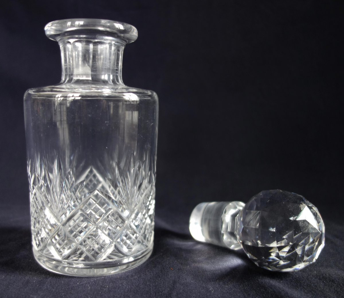 Baccarat - Carafe Bottle In Cut Crystal Douai Model-photo-3