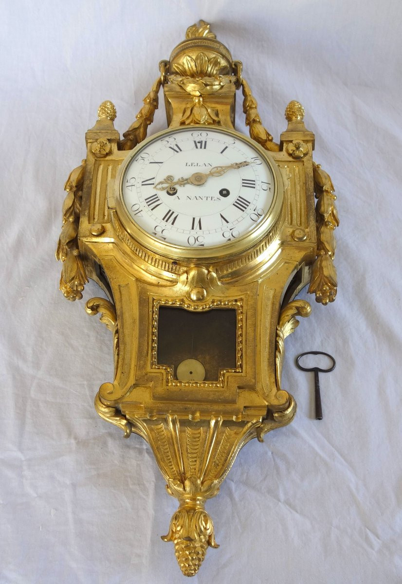 Osmond : cartel en bronze ciselé et doré d'époque Louis XVI - signé-photo-4