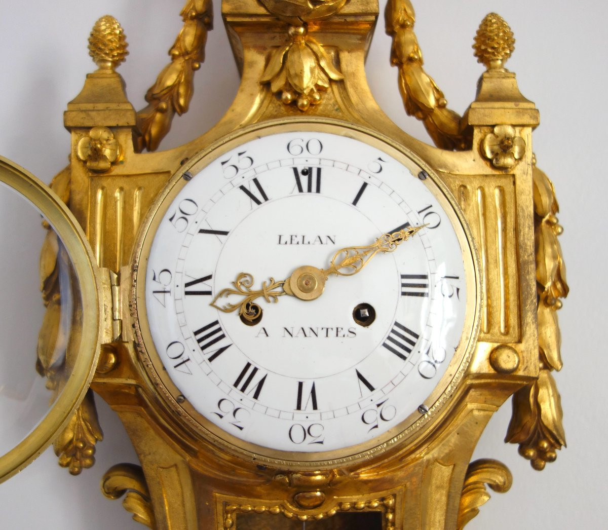 Osmond : cartel en bronze ciselé et doré d'époque Louis XVI - signé-photo-3