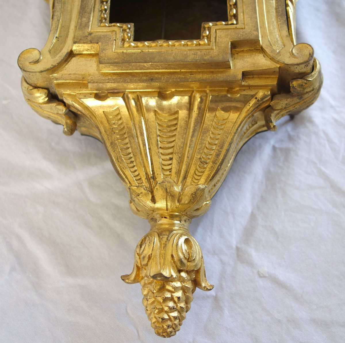Osmond : cartel en bronze ciselé et doré d'époque Louis XVI - signé-photo-5