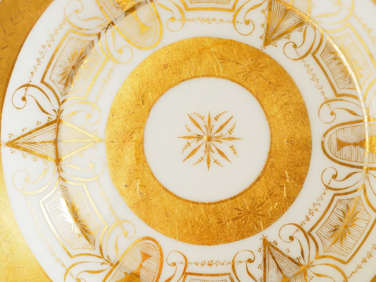 Directoire Period White And Gold Paris Porcelain Litron Cup - Late 18th Century-photo-4