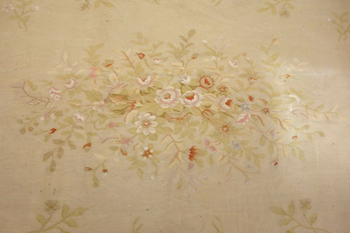 Grand tapis d'Aubusson de style Louis XVI, époque Napoléon III - 512cm x 396cm-photo-4