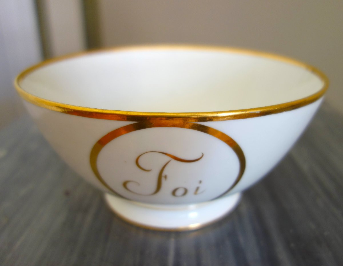 Darte - Empire Period Porcelain Cookie Bowl - Signed-photo-2