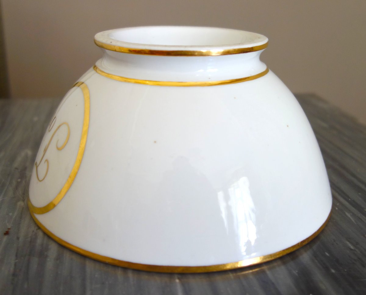 Darte - Empire Period Porcelain Cookie Bowl - Signed-photo-2