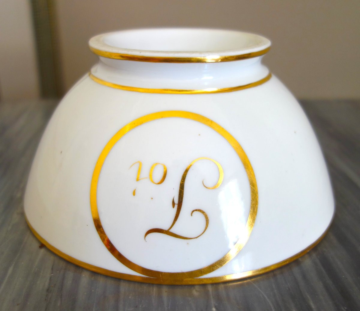Darte - Empire Period Porcelain Cookie Bowl - Signed-photo-3