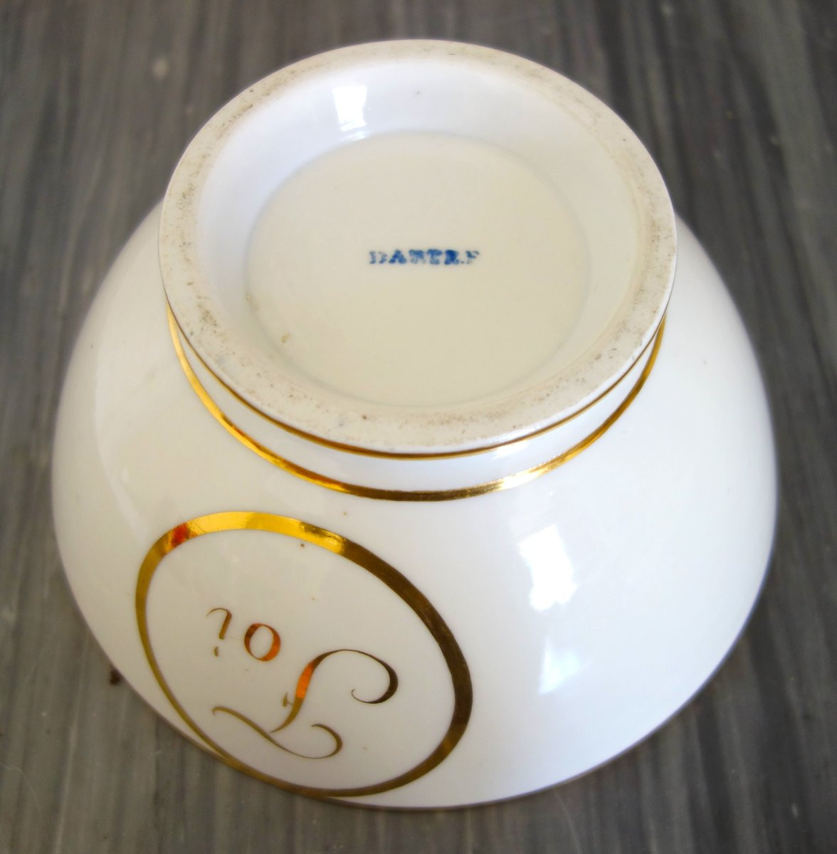 Darte - Empire Period Porcelain Cookie Bowl - Signed-photo-4