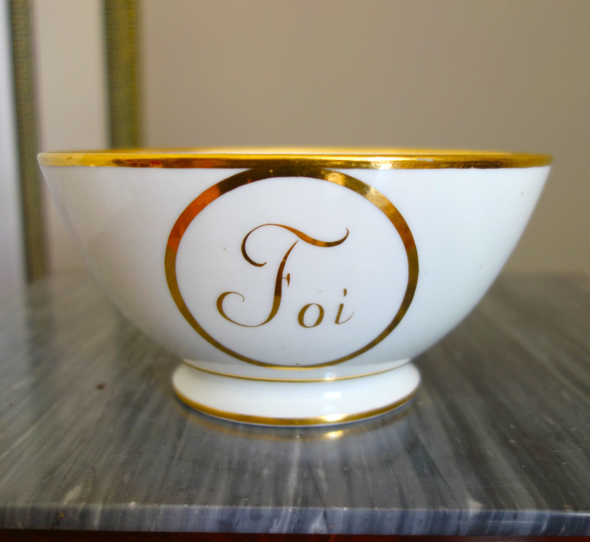 Darte - Empire Period Porcelain Cookie Bowl - Signed