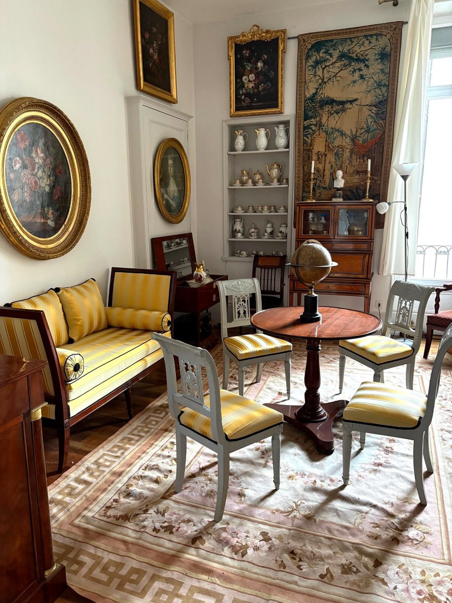 Grand tapis d'Aubusson de style Louis XVI, époque Napoléon III - 342cm x 250cm-photo-6