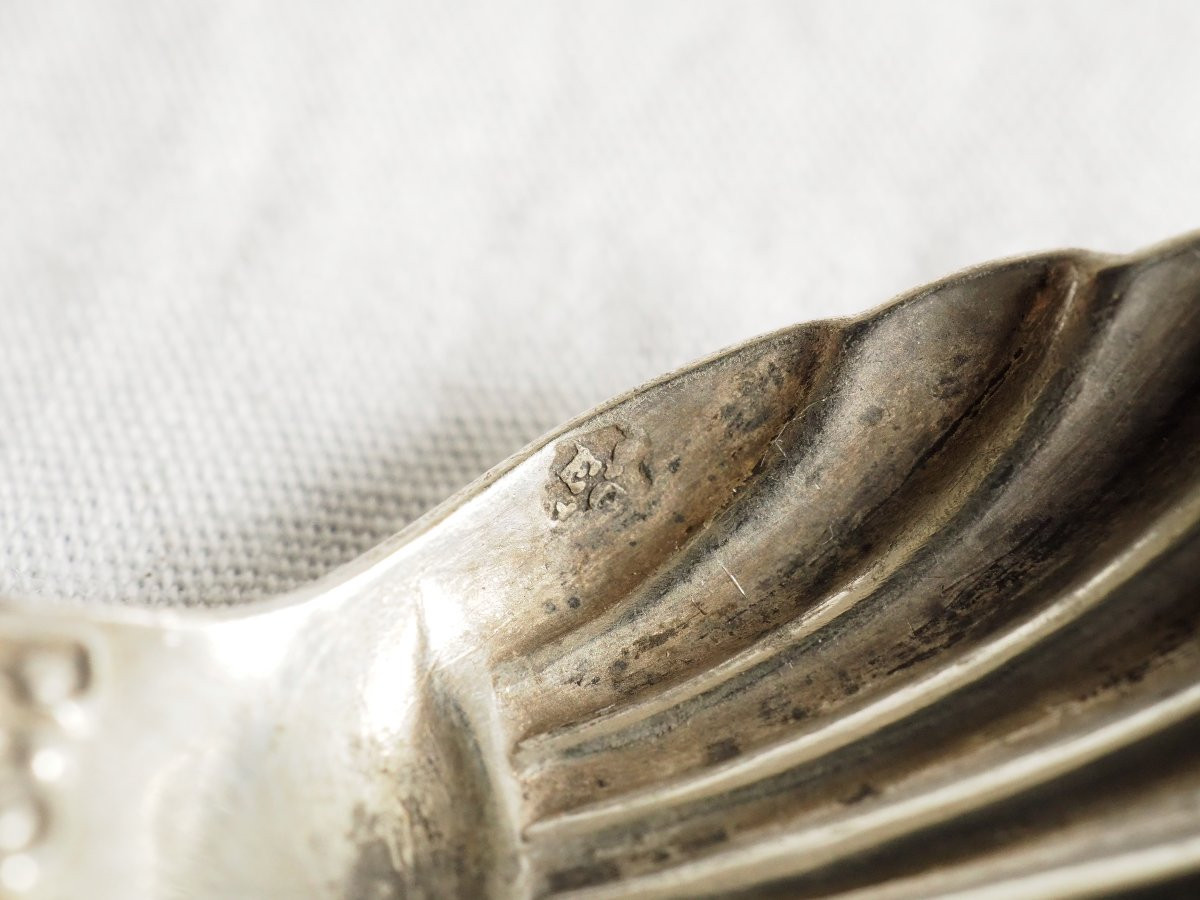 Pair Of Louis XVI Style Salerons In Solid Silver - Minerve Hallmark-photo-7