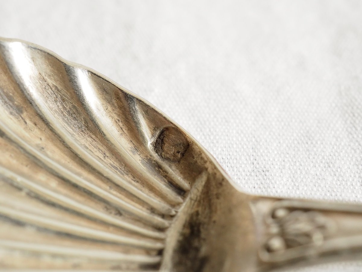Pair Of Louis XVI Style Salerons In Solid Silver - Minerve Hallmark-photo-8