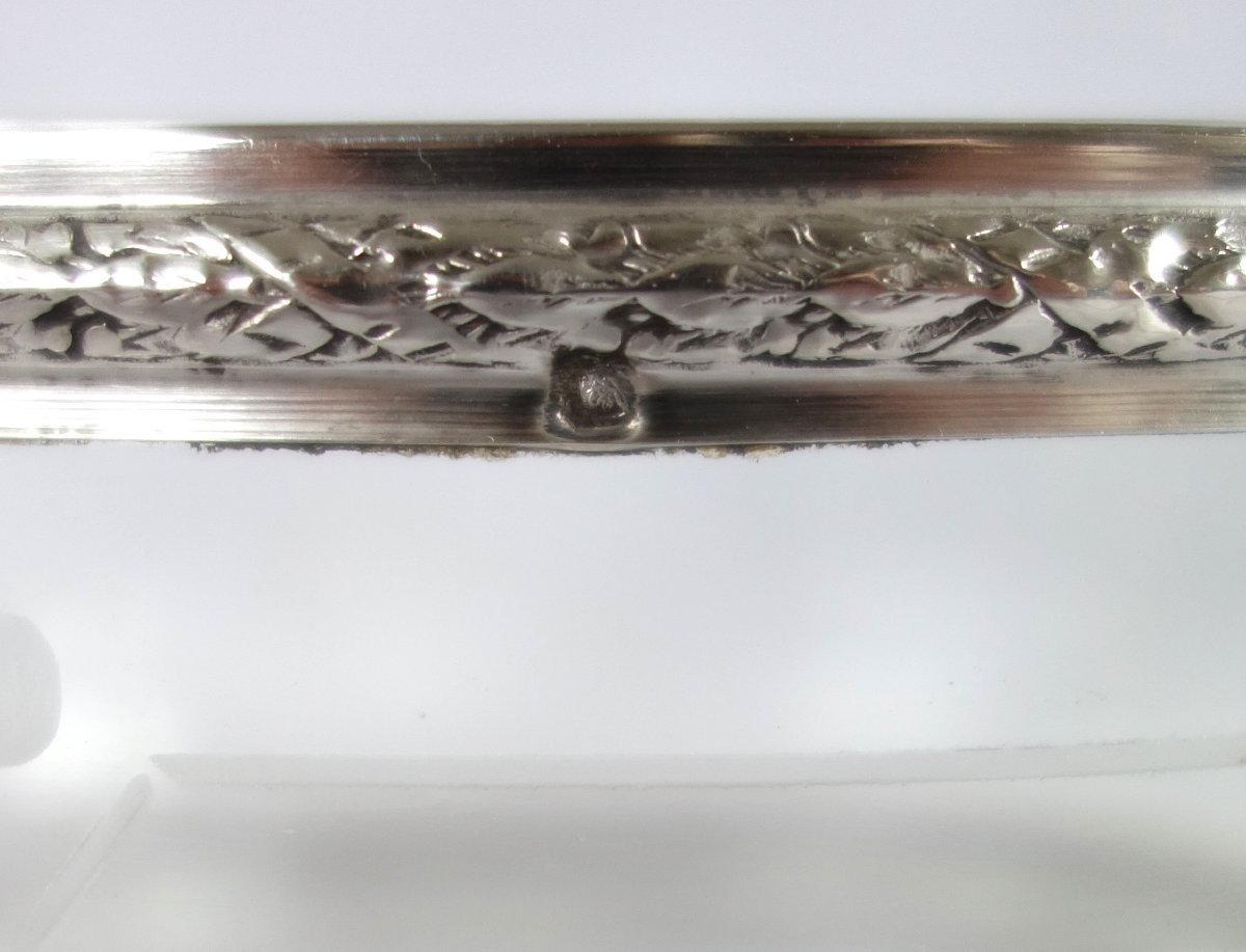 Baccarat Crystal And Sterling Silver Louis XVI Style Salad Bowl-photo-5