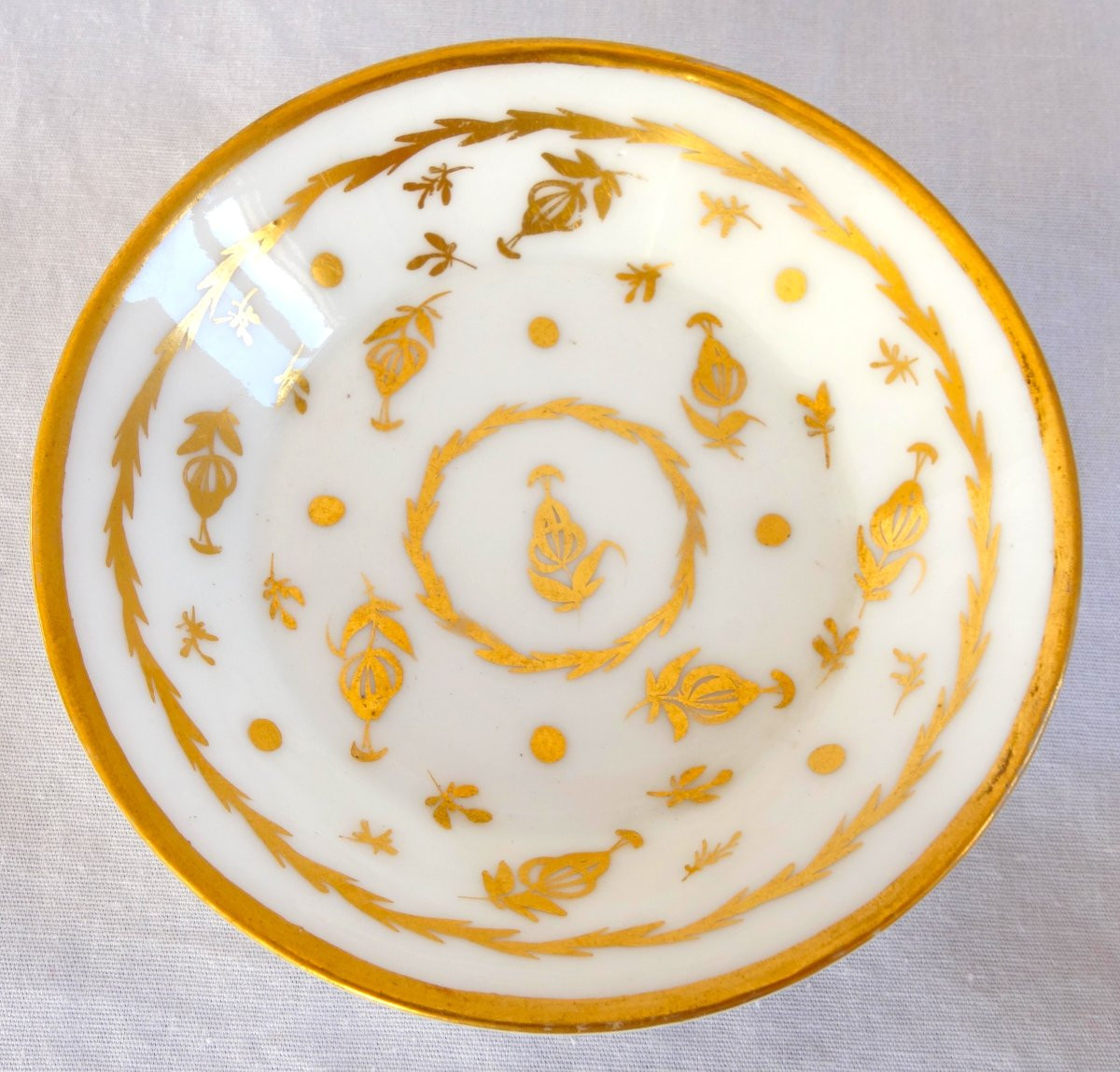 Manufacture De Sceaux Penthièvre - 18th Century Gold Gilt Porcelain Moka Or Children's Litron Cup-photo-5