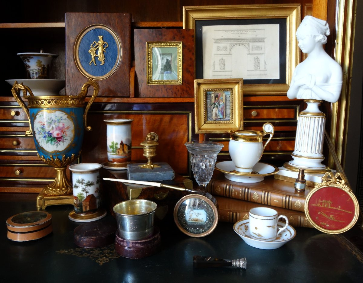 Manufacture De Sceaux Penthièvre - 18th Century Gold Gilt Porcelain Moka Or Children's Litron Cup-photo-6