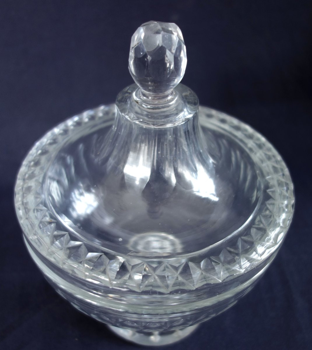 Le Creusot Baccarat Saint Louis - Cut Crystal Drageur From The 1830-40 Period-photo-3