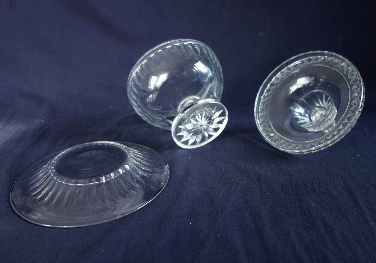 Le Creusot Baccarat Saint Louis - Cut Crystal Drageur From The 1830-40 Period-photo-5