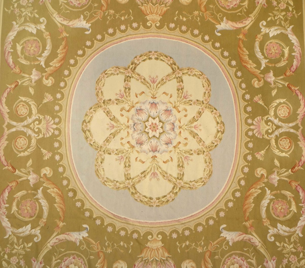 Tapis d'Aubusson de style Empire Restauration, époque XIXe  - 372cm x 265cm-photo-3