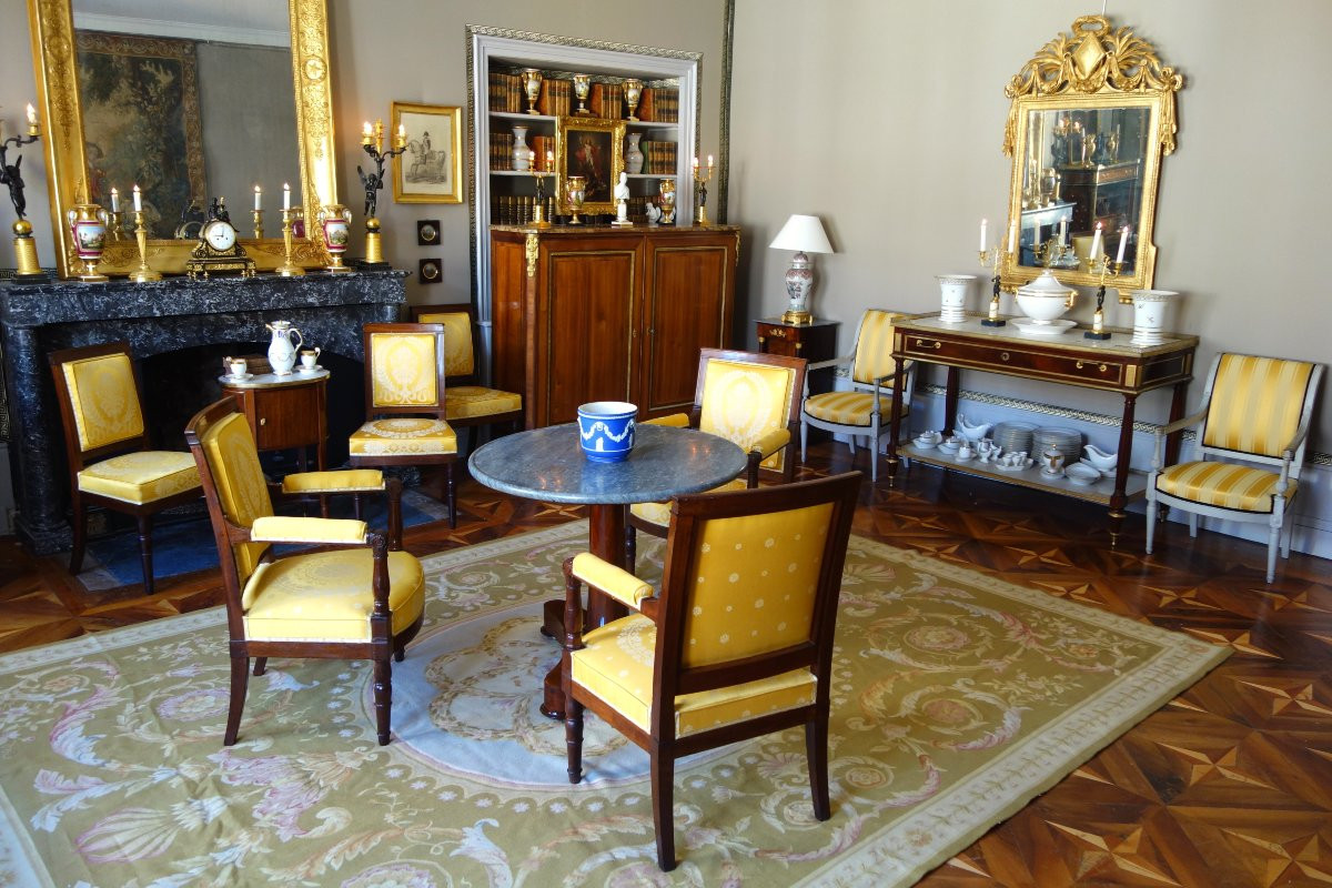 Tapis d'Aubusson de style Empire Restauration, époque XIXe  - 372cm x 265cm-photo-6