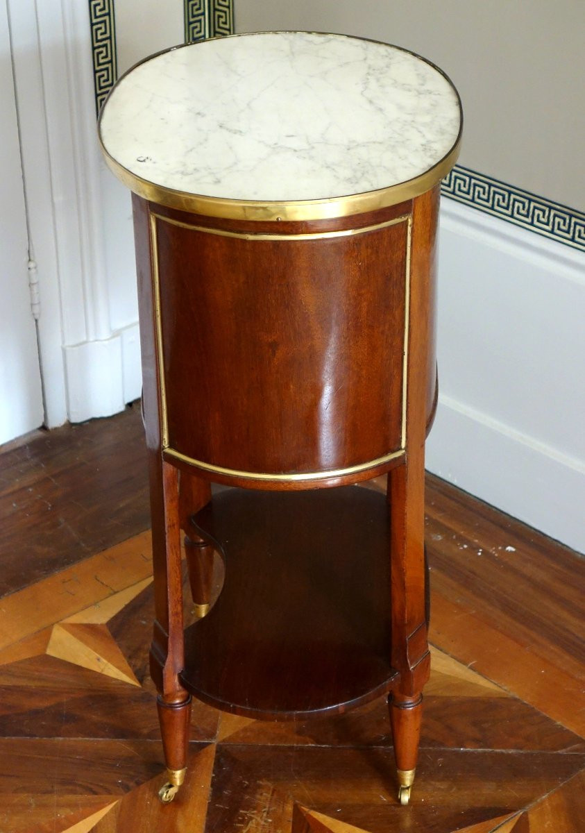   Louis XVI Period Mahogany Coffee Table Or Bedside Table, Late 18th - Early 19th Century-photo-1