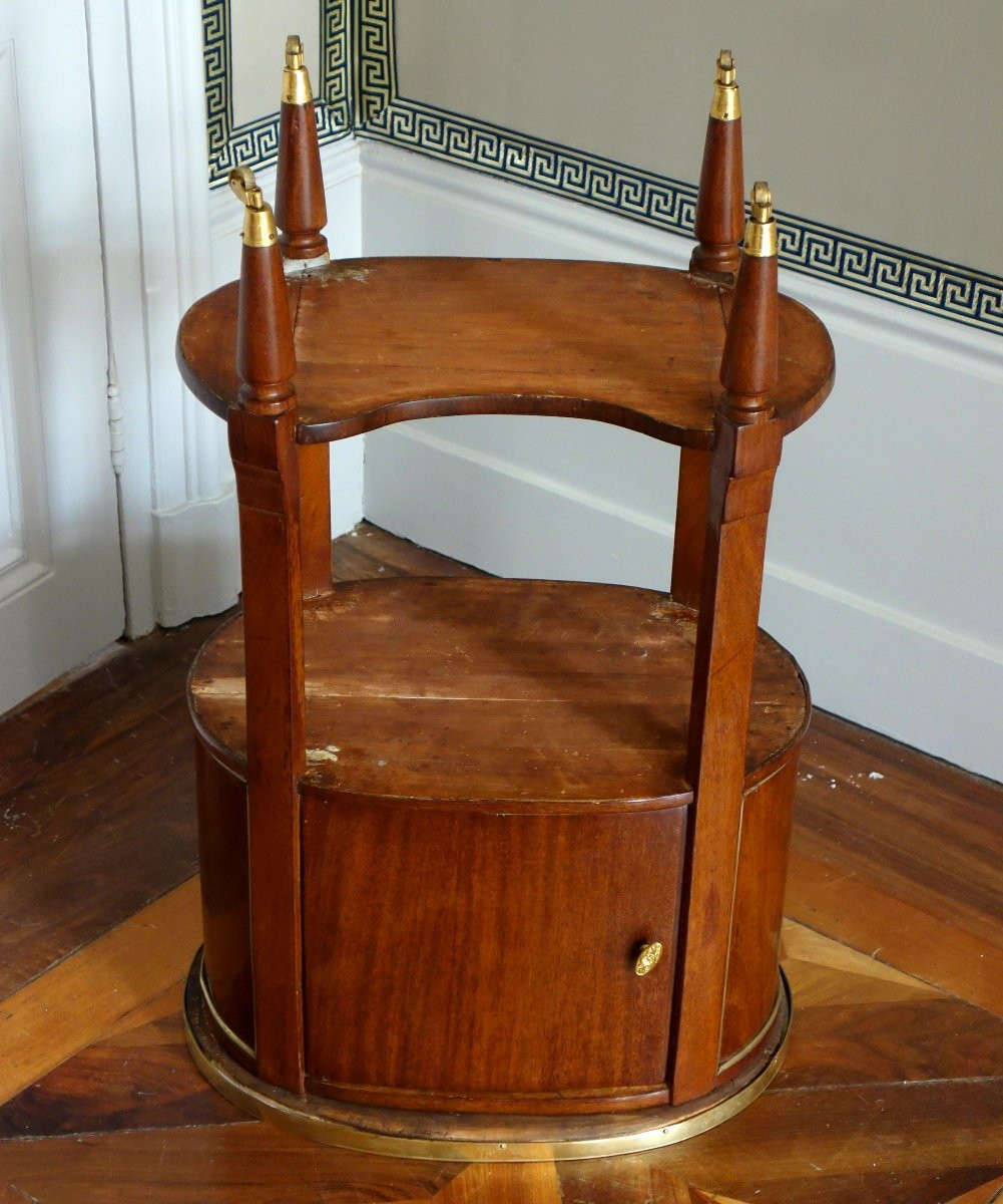   Louis XVI Period Mahogany Coffee Table Or Bedside Table, Late 18th - Early 19th Century-photo-6