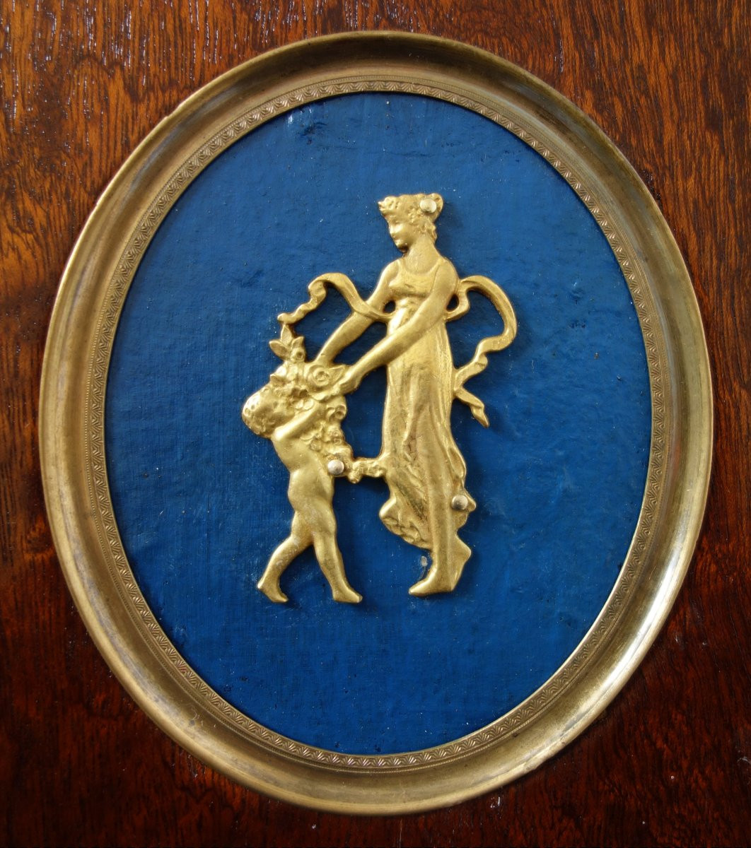 Miniature en bronze doré Vénus et L'Amour - 19e siècle-photo-2