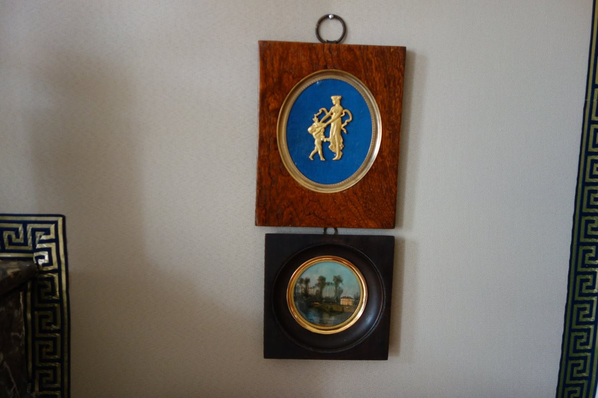 Miniature en bronze doré Vénus et L'Amour - 19e siècle-photo-6