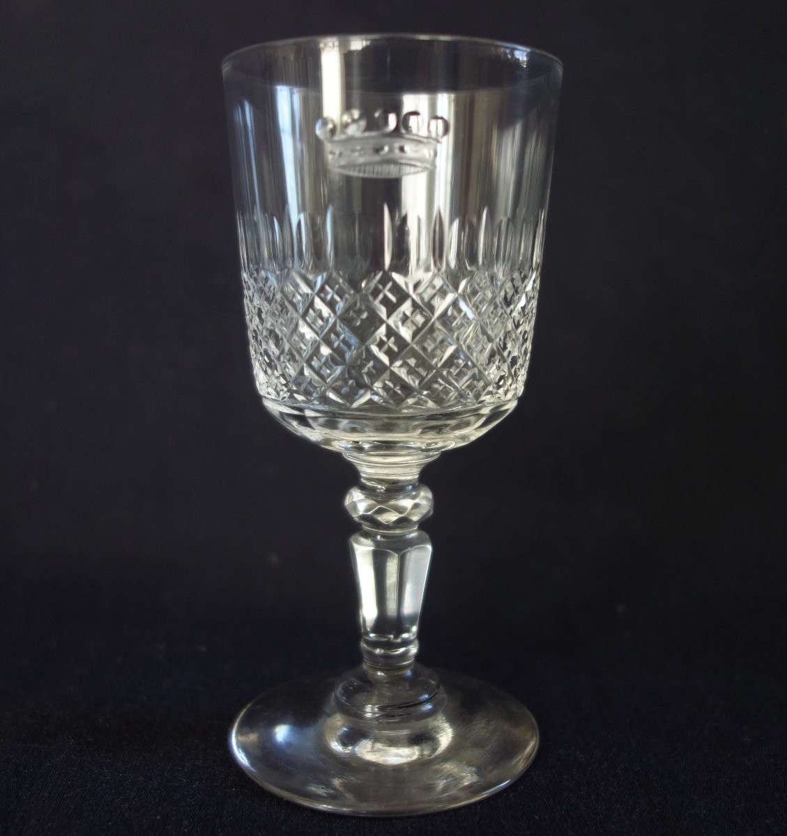 Baron's Crown: Baccarat Porto Set Of 8 Cut Crystal Glasses-photo-1