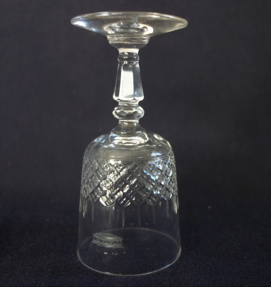 Baron's Crown: Baccarat Porto Set Of 8 Cut Crystal Glasses-photo-3