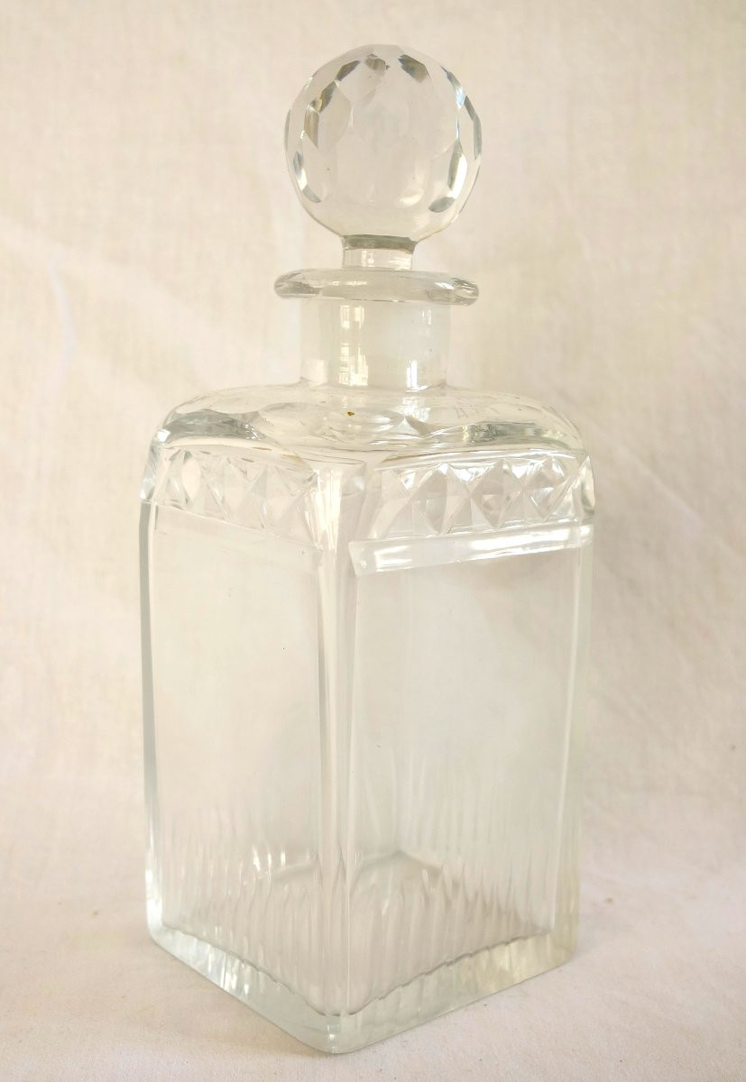 Empire Period Liqueur Cellar In Creusot Crystal And Burl Walnut-photo-7