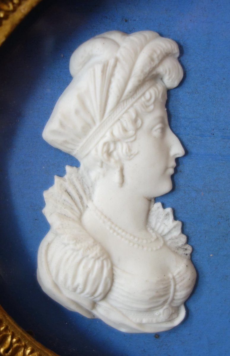 Manufacture De Sèvres - Pair Of Portraits Of The Duchesses Of Angoulême And Berry Wedgwood Style-photo-4