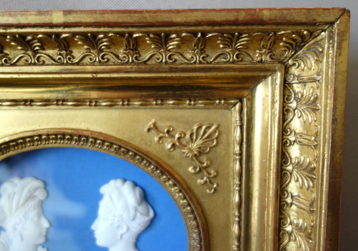 Manufacture De Sèvres - Pair Of Portraits Of The Duchesses Of Angoulême And Berry Wedgwood Style-photo-3